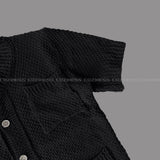 ボタンポケット半袖ニット (2 colors) / D785541225634