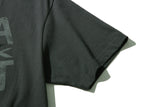 ステンシルアートワークTシャツ (Charcoal)
