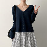 Lav Basic Vネックニットカーディガン