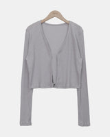 Yadin Ribbed Open Cardigan