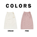 Tiered Midi Skirt (Cream)