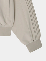 [Unisex] Glossy pleats blouson jacket(2color)