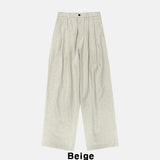 Marid Linen Two-Tuck Slacks