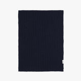 Cashmere Blend Knit Scarf_Navy