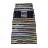Knit Pocket Skirt (Navy)