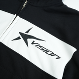 STAR LOGO HOODIE ZIP-UP BLACK