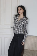 Hazel Check Crop Shirt