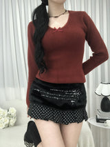 Cozy Ribbon Sweater(3 colors)