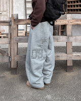 Nover Back Patch Fleece Sweat Pants