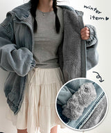 Wootson Bopper Oversized Washing Denim Hooded Jacket