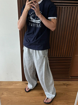 [4SEASON]サイドストラップタックスウェットパンツ(5color)