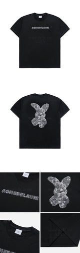 [24SS] ベアドールファジーラビット半袖Tシャツ BLACK