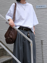 WEE Pin-tuck Stripe Bermuda Slacks