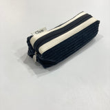 Clam round pencilcase _ Corduroy midnight