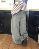 ジンビンテージワイドデニムパンツ