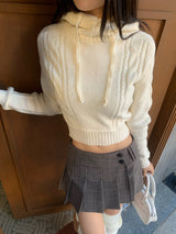 ラップチェックプリーツミニスカート