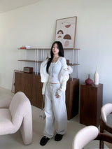 Steel Frame Metal Stud Balloon Fit Wide Long Pants (2 colors)