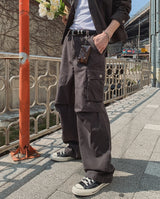 メリックヘリンボーンカーゴワイドパンツ