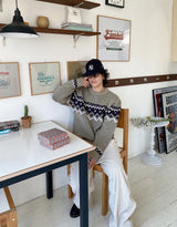 No.1074 cross nordic KNIT (3color)