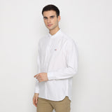 MON AKITA - Toda Men Long Sleeve Shirt White