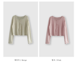 Setter Linen Crop Knit Cardigan / 9 colors