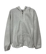 (UNISEX)ワッフルシックボクシーオーバーサイズドロングルーズソフトフィットビッグフーディージップアップ