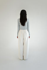 Dumble fleece pants, Cream