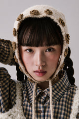 Boucle Flower Bonnet [Beige]