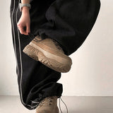 ルーサー ピン ライン セイント デニム バンド ワイド パンツ
