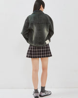 Dami Tartan Pleats Mini Skirt