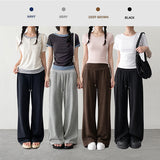 Summer Cool Leg Line Cover Slim Fit 💫 Plus Banding Semi-Bootcut Sweat Pants (4 colors)