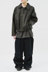 Dex Washed Leather Jumper (2color)