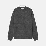 Levon Basic Henley Neck Knit
