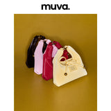 muva. スーパー ミニ トライアングル ライスボール バッグ クロスボディ ポーチ