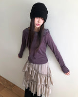 ベルティック ドットリボン オフショルダー Tシャツ