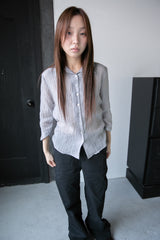 プリーツ シャーリング ライトシャツ(3colors)