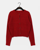 Ason wave line knit cardigan