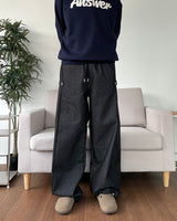 Side Snap Denim Pants