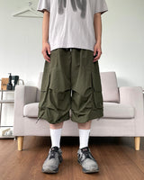 Nylon Cargo Bermuda Pants