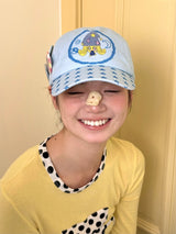 【即日発送】UnsocialNigh original niche design illustration print star Taichi Dog cap female versatile 