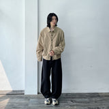 Drawstring Buttoned Balloon Pants