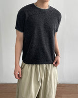 Stitch Crop short Sleeve Knit