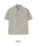 エティン半袖チェックシャツ