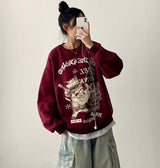 ギターキャットスウェットシャツ [Fleece]