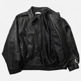 Onta カットレザーボンバージャケット