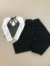 テンセル Vネック Tシャツ