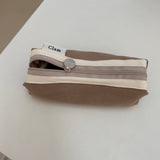 Clam round pencilcase _ Milk tea