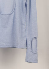 BACK HOLE LINEN KNIT