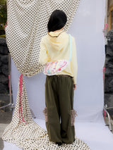 UnsocialNight春夏新作オリジナルデザインパッチワークかわいいカジュアルバルーンパンツ