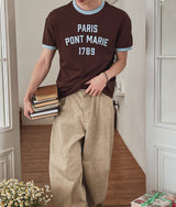 Nowell Back-Banding Cotton Wide Pants